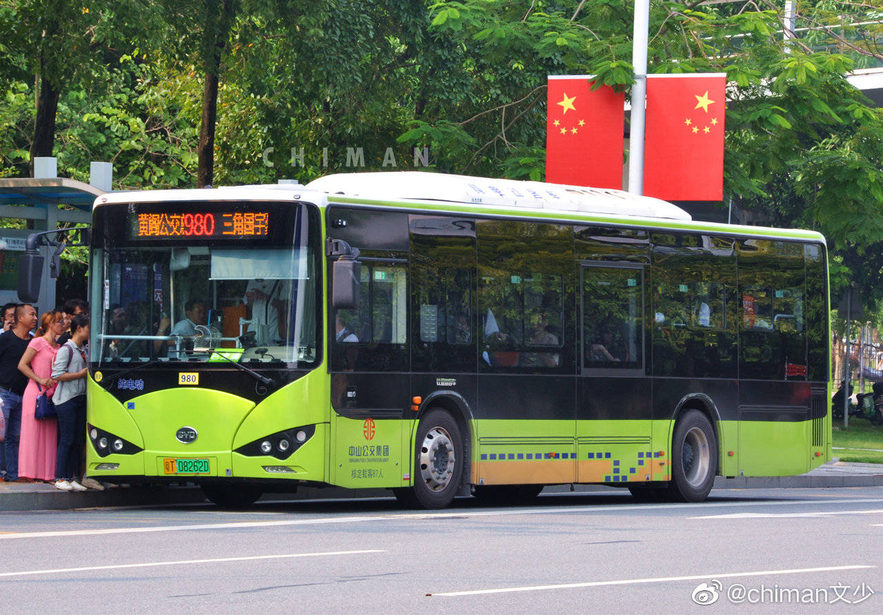 广州中980路公交车路线