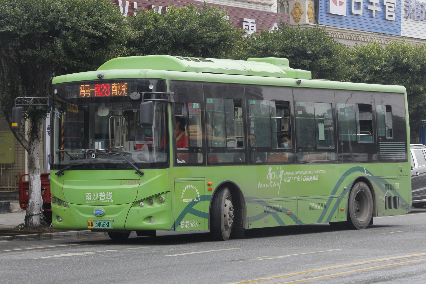 广州南沙28路公交车路线