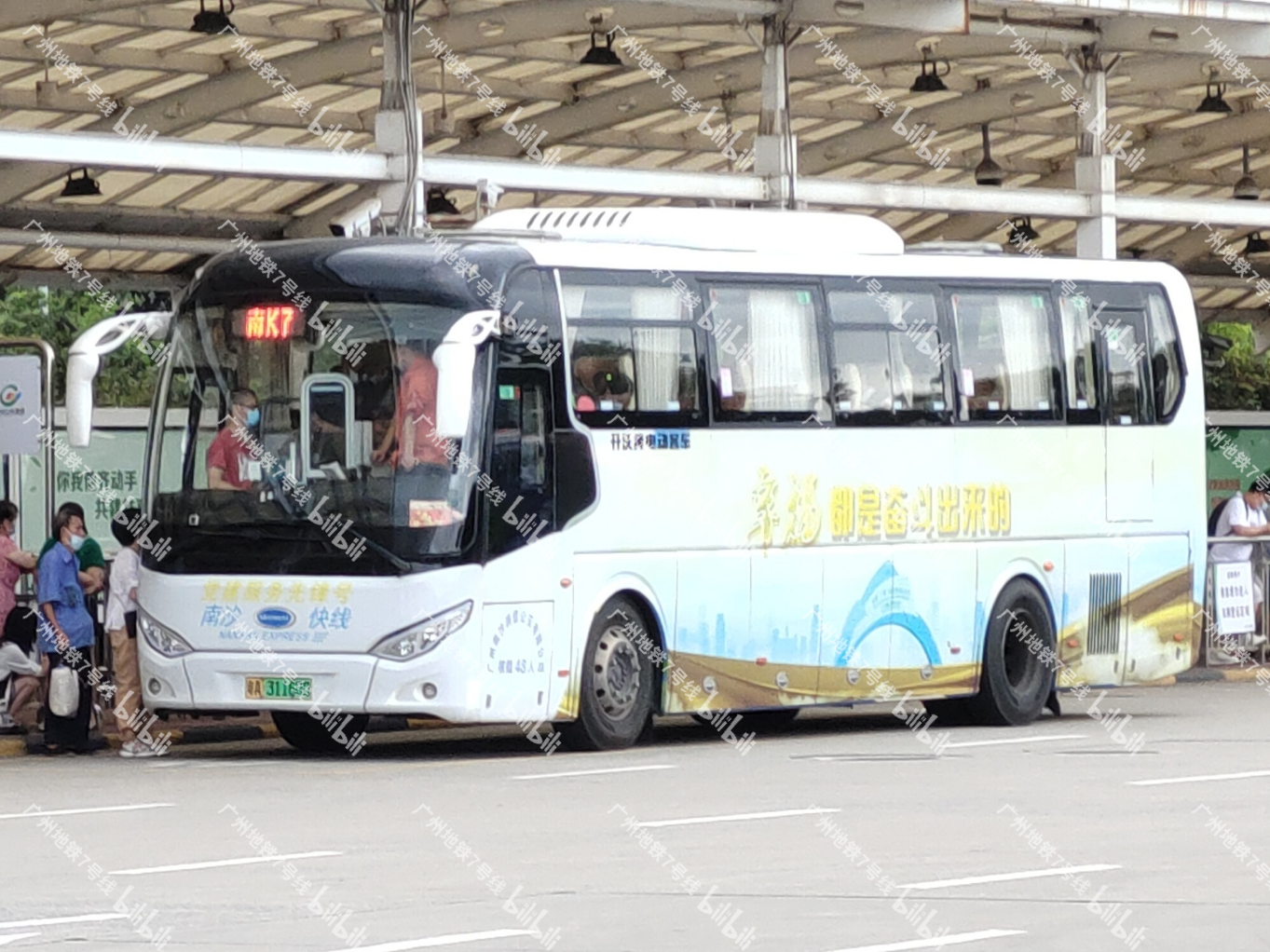 广州南沙K7路公交车路线