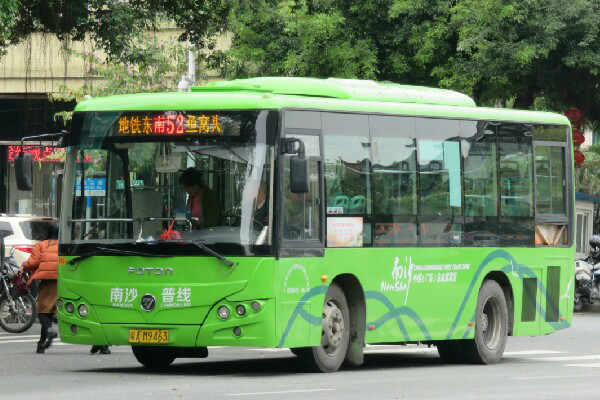 广州南沙52路公交车路线