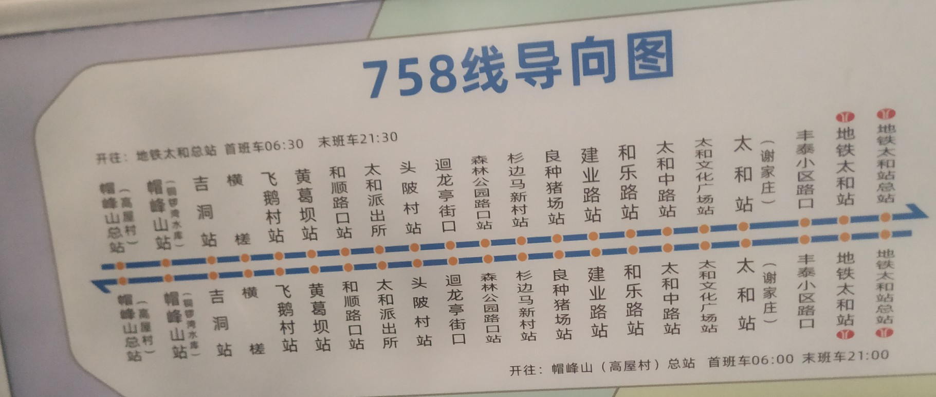 广州758路公交车路线