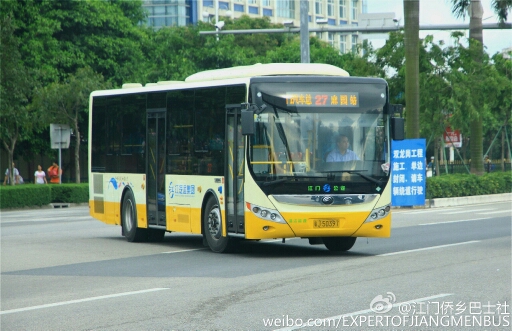 江门27路公交车路线