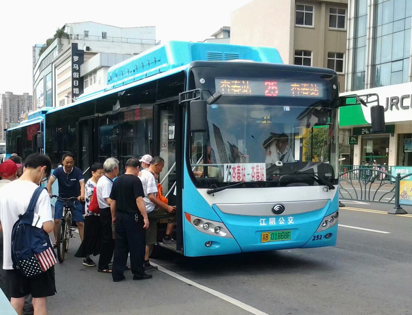 江阴25路(单向环线)公交车路线