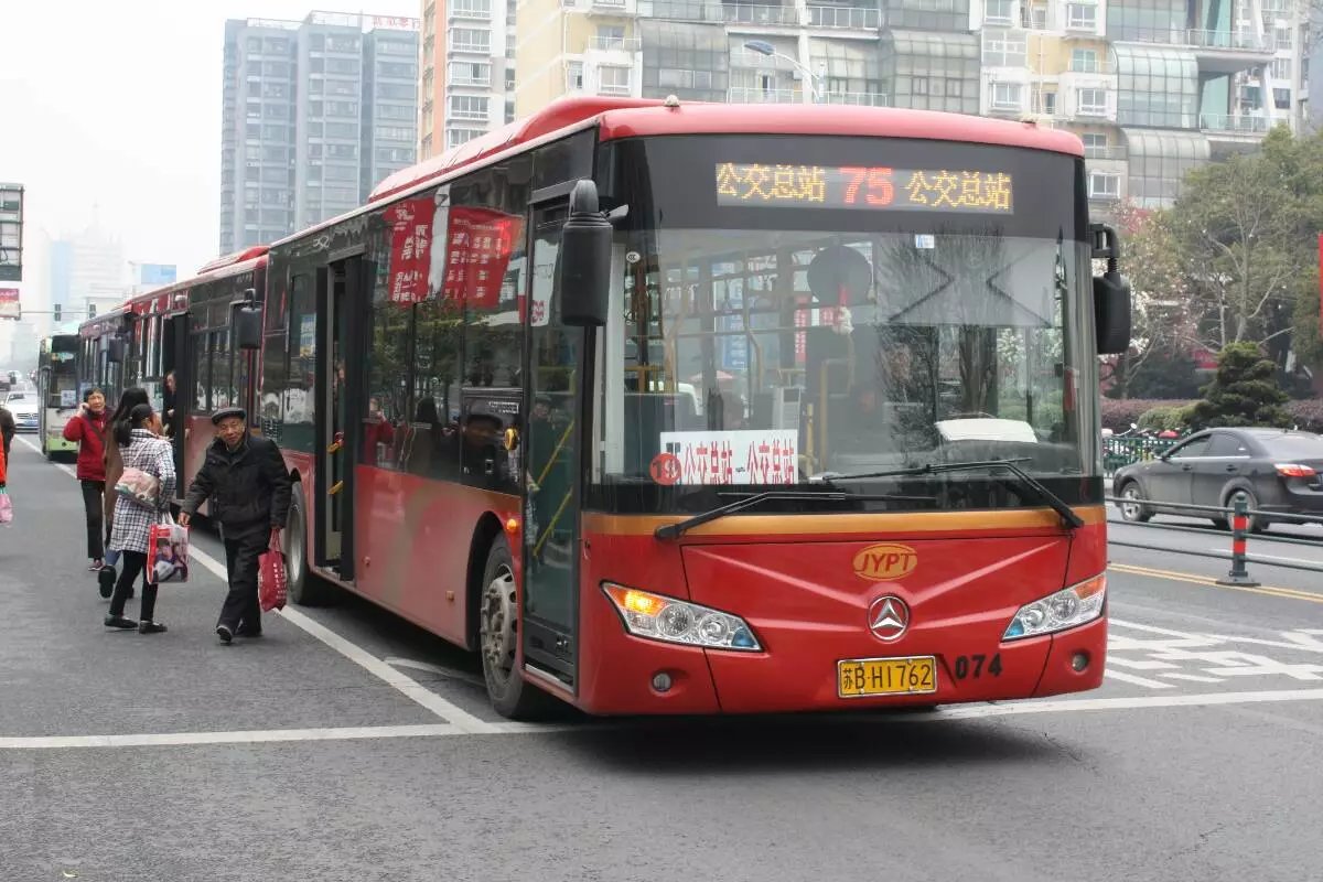 江阴75路(单向环线)公交车路线