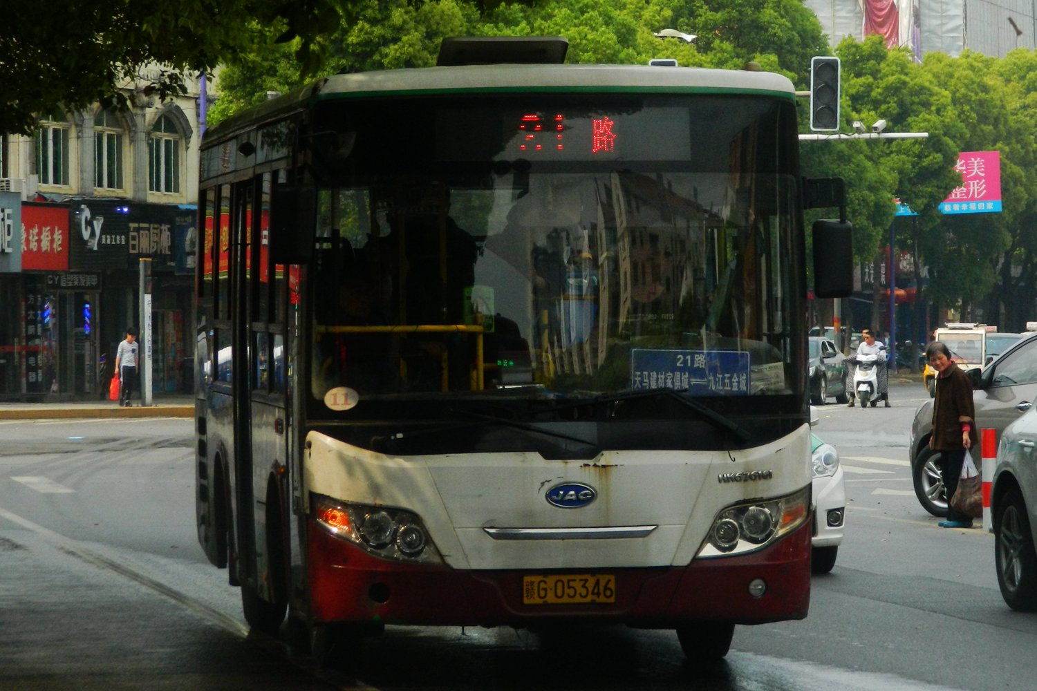 九江21路公交车路线