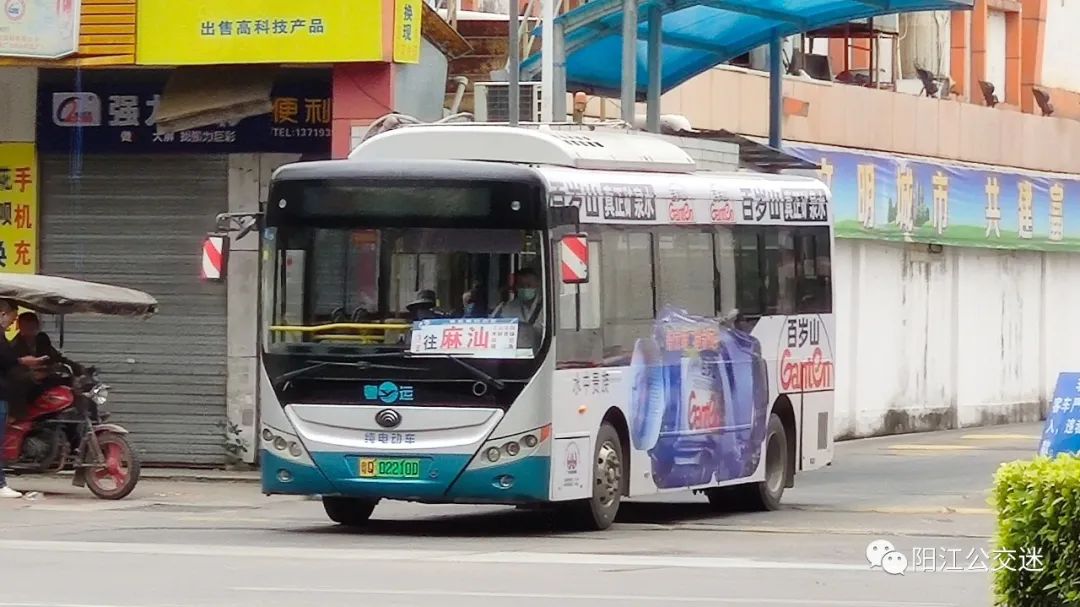 阳江12路麻汕方向公交车路线