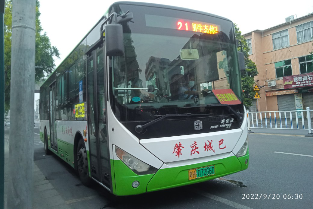 肇庆21路公交车路线