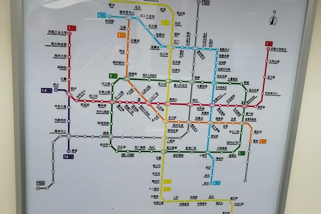 郑州地铁1号线公交车路线