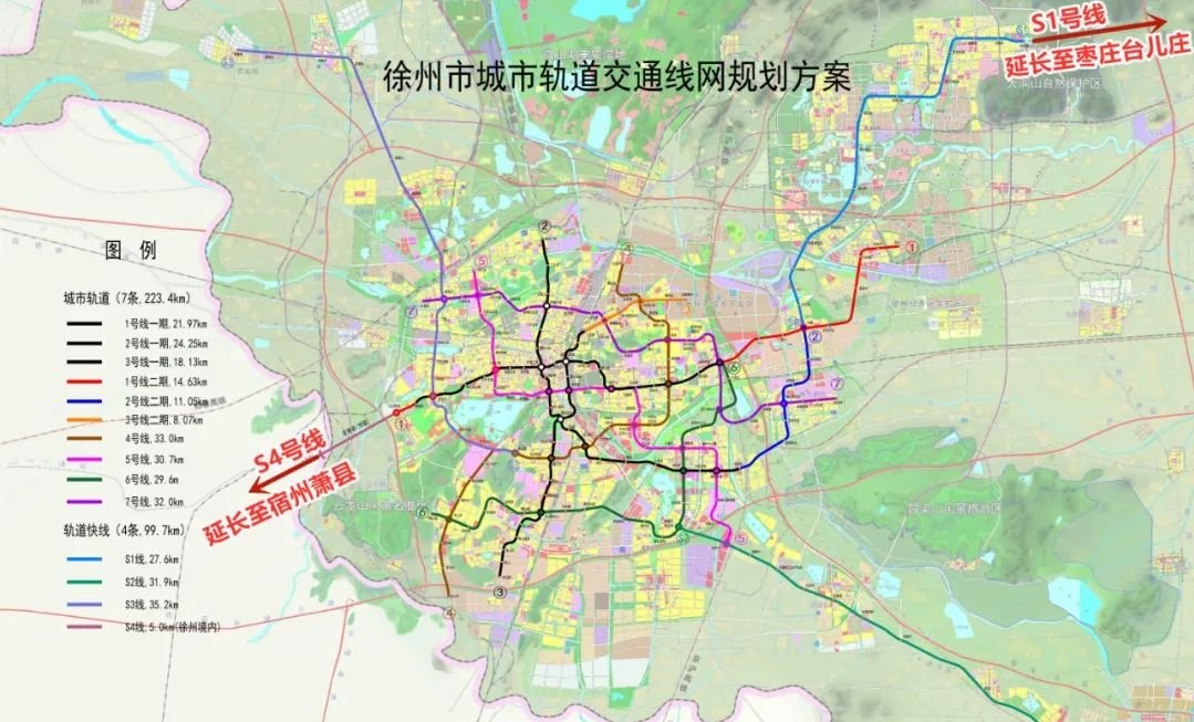 徐州地铁线路规划